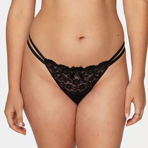 Ensemble de lingerie IBRAH SPORTS WEAR personnalisé, sexy, en dentelle, avec nœud, boutons brodés, respirant, écologique, sans couture, grande taille, avec bretelles de soutien-gorge - Product Image 5