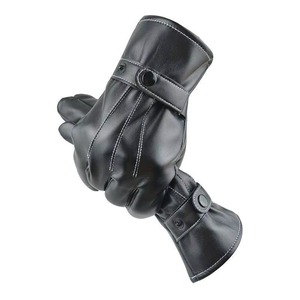 Gants d'hiver classiques en cuir véritable, chauds et isolés, pour activités de plein air, conduite et travail - Product Image 1