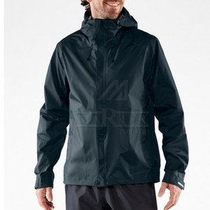 Waterproof <b>Packable</b> Unisex Rain <b>Jacket</b> Stand Collar Front Lightweight Construction Adjustable Fit Outdoor Adventure Daily Wear - Product Image 5