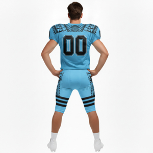 Nouveauté 2026 – Uniforme de football américain 100 % polyester sublimé, unisexe, manches courtes, léger, respirant, couleur personnalisable - Product Image 4