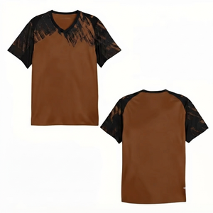 Camiseta de fútbol al por mayor con sublimación, camiseta deportiva de manga corta, ropa deportiva, ropa atlética para hombre, cuello en V, OEM. - Product Image 1