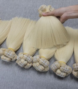 Extensions de cheveux humains de qualité supérieure, blondes, lisses, en mèches, avec pointes pleines, qualité premium pour bébés, fourniture directe usine - Product Image 6