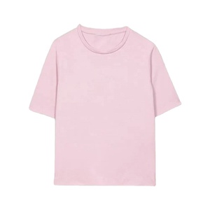 T-shirt décontracté pour femmes grandes tailles, col rond, manches courtes, uni, respirant, 100% coton, séchage rapide, personnalisable - Product Image 5