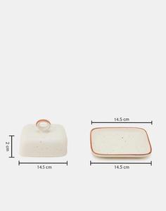 Mantequillera Minimalista con Tapa de Agarre y Acabado Glaseado, Bandeja Compacta para Servir, Elegante Soporte para Guardar Mantequilla en la Encimera de la Cocina - Product Image 6