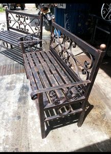Outdoor Wrought Iron Table and Chairs <b>Set</b> for Garden Balcony Patio <b>Dining</b> Furniture <b>with</b> Custom Design Options - Product Image 2