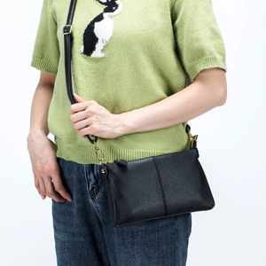 Bolso de Mano de Piel Vacuna para Mujer, Estilo Moderno, Puede Contener Teléfono Móvil, Bolso Pequeño de Cuero Genuino para Teléfono, Bolso de Mano para Mujer - Product Image 6