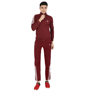 Survêtement de sport pour homme en velours premium, extensible dans les quatre sens, coupe ajustée, couleur unie, confortable, pour l'automne, le jogging et la course à pied - Product Image 1
