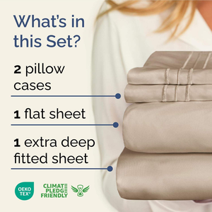 <b>Fitted</b> <b>Sheet</b> <b>Flat</b> <b>Sheet</b> and 2 Pillowcase Set Wholesale Soft Skin Friendly Multi-color Custom <b>Sheet</b> & Pillowcase Sets - Product Image 3