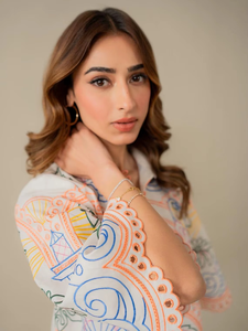 ชุดเสื้อครอปผ้าฝ้ายสีพื้นสไตล์อินเดียสำหรับผู้หญิง พร้อมกางเกงขายาว - Product Image 2