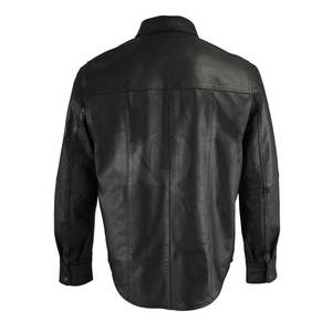 Chemises en cuir confortables pour hommes, matériau durable et doux, coupe légère, idéales pour le bureau et le quotidien - Product Image 3