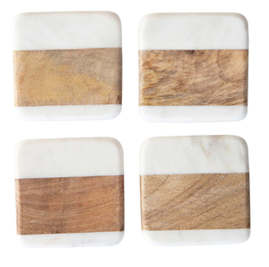 Ensemble de dessous-de-plat ronds en acacia, tapis antidérapants réutilisables, diamètre 300 mm, épaisseur 5 mm, style moderne, pour la salle à manger - Product Image 3