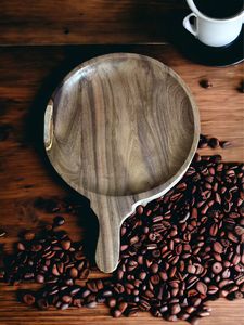 เขียงไม้อะคาเซียขนาดใหญ่มากไม้แกะสลักด้วยมือฮวงจุ้ยตกแต่งห้องครัวงานฝีมือธรรมชาติสำหรับสับเกลือน้ำผลไม้ของตกแต่งบ้าน - Product Image 5