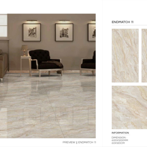 Carreaux de porcelaine émaillée polie modernes 60x120cm 600x1200mm 24x48 pouces, grand format, pour sols et murs, pour hall d'hôtel et commerce de détail - Product Image 1