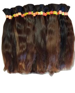 100% naturel meilleure qualité indien remy cheveux bruts en vrac d'Inde - Product Image 1