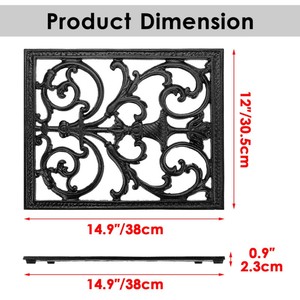 Vintage Cast Iron Trivet Rectangle Heat Resistant Mat for Kitchen Counter or Dining Table Decorative Metal Pad - Product Image 4
