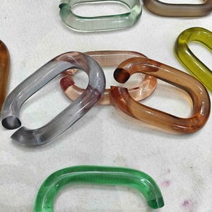 Resin Chain Link Handmade Clear Acrylic Chain Smooth Finish Lightweight <b>Craft</b> Design - Product Image 5