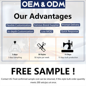 Service OEM : Ensembles décontractés pour hommes, comprenant un sweat à capuche et un short, avec imprimé camouflage et fermeture éclair, coupe ample - Product Image 6