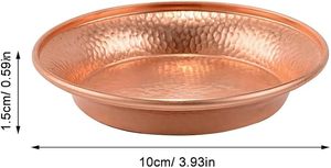 Bol en cuivre poli fait main, design traditionnel chinois, vaisselle en métal pour cadeau, bol en cuivre vintage, vaisselle en métal - Product Image 5
