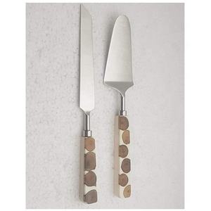 Vente en gros de 2 couverts artisanaux indiens écologiques en acier inoxydable, nouveau meilleur design, cuillère de service à couverts - Product Image 2