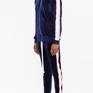 Ensemble de survêtement d'hiver décontracté en velours imprimé, deux pièces, avec sweat à capuche et pantalon de jogging, en matière douce et respirante, vente en gros - Product Image 5