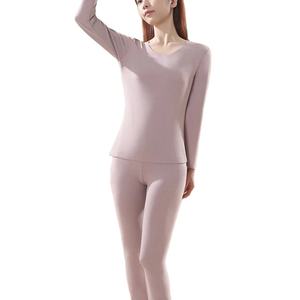 Ropa interior térmica de algodón para mujer Secado rápido Segunda piel Invierno Mujer Termo Conjuntos de ropa interior Proveedor - Product Image 1
