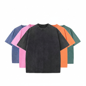 เสื้อยืดผู้ชายไซส์ใหญ่ ระบายอากาศได้ดี ผ้าฝ้าย 100% เป็นมิตรกับสิ่งแวดล้อม ล้างสีแบบแอซิดวอช สไตล์วินเทจ ฮิปฮอป ขายส่ง - Product Image 1