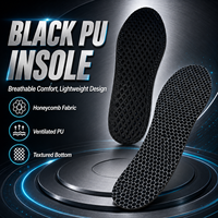 Semelles intérieures en mousse PU respirantes et amortissantes en nid d'abeille pour chaussures de marche, de course et de sport – Vente en gros