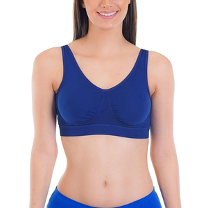 Cheap Price High Support Breathable Yoga Sports <b>Bra</b> Women Front Logo Customized Spandex/Nylon Fitness OEM Wholesale Seamless - Product Image 1