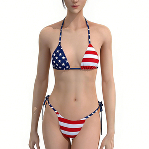 Conjunto de Bikini y Braguitas de Baño Personalizables, Traje de Baño Estampado y de Color Personalizado para Mujer, Conjunto de Baño de Alta Calidad - Product Image 5