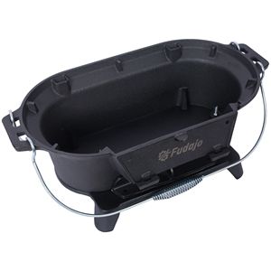 Griglia a Carbone Portatile in Acciaio per Esterni con Piastra in Ghisa 100% Smaltata, Durevole e di Piccole Dimensioni - Product Image 5
