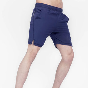 Shorts de sport pour homme en tissu Oxford 100% coton respirant et écologique, style streetwear, longueur genou, avec logo personnalisé - Product Image 3