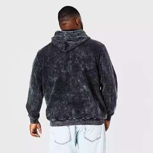 Sweat-shirts à capuche pour homme en coton, effet délavé, très tendance, pour l'hiver, respirants, séchage rapide, design unique, sweat-shirt à capuche pour homme pour l'hiver - Product Image 2