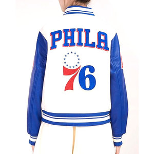 Womens NBA <b>Retro</b> Classics Varsity <b>Jacket</b> Stylish Vintage Basketball Inspired Letterman <b>Jacket</b> for Women - Product Image 3