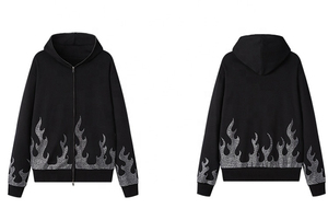 New Arrival Outdoor Wear Casual Rhinestone <b>Hoodies</b> Quick Dry <b>Men</b> <b>Plain</b> Color <b>Men</b> Rhinestone <b>Hoodies</b> - Product Image 6
