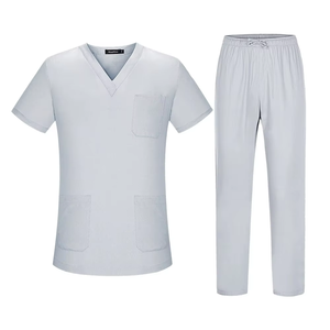 Custom Logo Unisex Medical <b>Scrub</b> Set Woven Fabric Jogger Style Nurse Uniform Hospital Workwear for Women & Men - Product Image 4