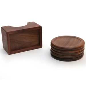 Wooden Square <b>Coasters</b> Set Holder Modern Non-Slip Table Mats Reusable Eco-Friendly Durable 60cm Diameter <b>for</b> Home Decor Holiday - Product Image 1