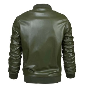 Vestes en cuir PU tendance pour hommes, style streetwear, prix d'usine, commandes en gros, veste pour homme - Product Image 5