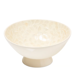 Handcrafted Stylish Pedestal Capiz Serving <b>Bowl</b> for Fruits, <b>Snacks</b> Decorative <b>Bowls</b> for Table Party from Vietnam - Product Image 1
