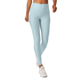 Leggings de yoga pour femmes, design personnalisé, spandex/polyester, extensibles dans quatre directions, antibactériens, avec cordon de serrage, pour l'entraînement - Product Image 2