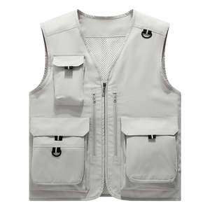 Gilets multi-poches pour hommes de haute qualité avec logo personnalisé, décontractés, pour la pêche, le bénévolat, la photographie, le travail en extérieur, uniformes tactiques - Product Image 3