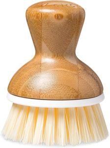 2 cepillos de bambú para fregar platos, cepillos de madera para cocina, cepillos de palma de bambú para platos, ollas y sartenes - Product Image 4