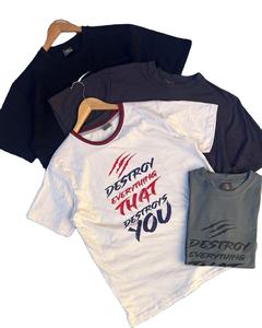 เสื้อยืดคอกลมผู้ชาย ผ้าฝ้าย 100% คุณภาพดีที่สุด ทรงปกติ แขนสั้น สวมใส่สบาย ระบายอากาศได้ดี แห้งเร็ว สีพื้น - Product Image 1