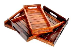 Handcrafted Wooden Serving Tray for Food or <b>Wall</b> Decor Wood Crafts by Wooden Boxes & <b>Wall</b> <b>Signs</b> Product Category - Product Image 4