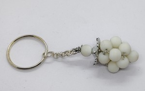 High Quality Crystal Keychain Stone white jade grapes <b>key</b> Chine natural Stone bead Healing <b>Key</b> Holder Gift Women <b>Key</b> <b>Chains</b> - Product Image 4