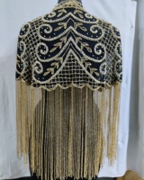 Nouvelle Collection Designer Automne Hiver Printemps Été 2026 ODM – Élégante Robe Courte Respirante pour Adultes, Ornée de Broderies Florales Perlées et de Pompons Faits Main, Style Vintage et Grande Taille