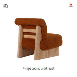 Jihan Modern Boucle Fabric Lounge <b>Chair</b> Solid Wood Frame Accent <b>Chair</b> for Living Room Hotel Villa Furniture - Product Image 3
