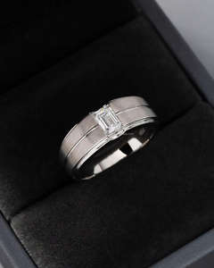 Igi/gia เพชรเจียระไนแบบวินเทจ14K แหวนแต่งงานสีขาว/แหวนหมั้นทองคำขาวสำหรับงานครบรอบงานปาร์ตี้ - Product Image 1