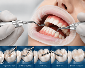 Instrument de placement composite dentaire Premium PFI/Tufts en acier inoxydable, instrument de restauration OEM Zetomed Pro - Product Image 4