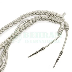 High Quality 2026 Customized Embroidered Tactical Uniform Double Tone Aiguillette Cords Metal Tip <b>Accessories</b> In Different Color - Product Image 3