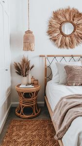 Modern Rattan <b>Side</b> <b>Table</b> With Modern <b>Storage</b> Solution And Handmade Woven Craftsmanship For Interiors - Product Image 1